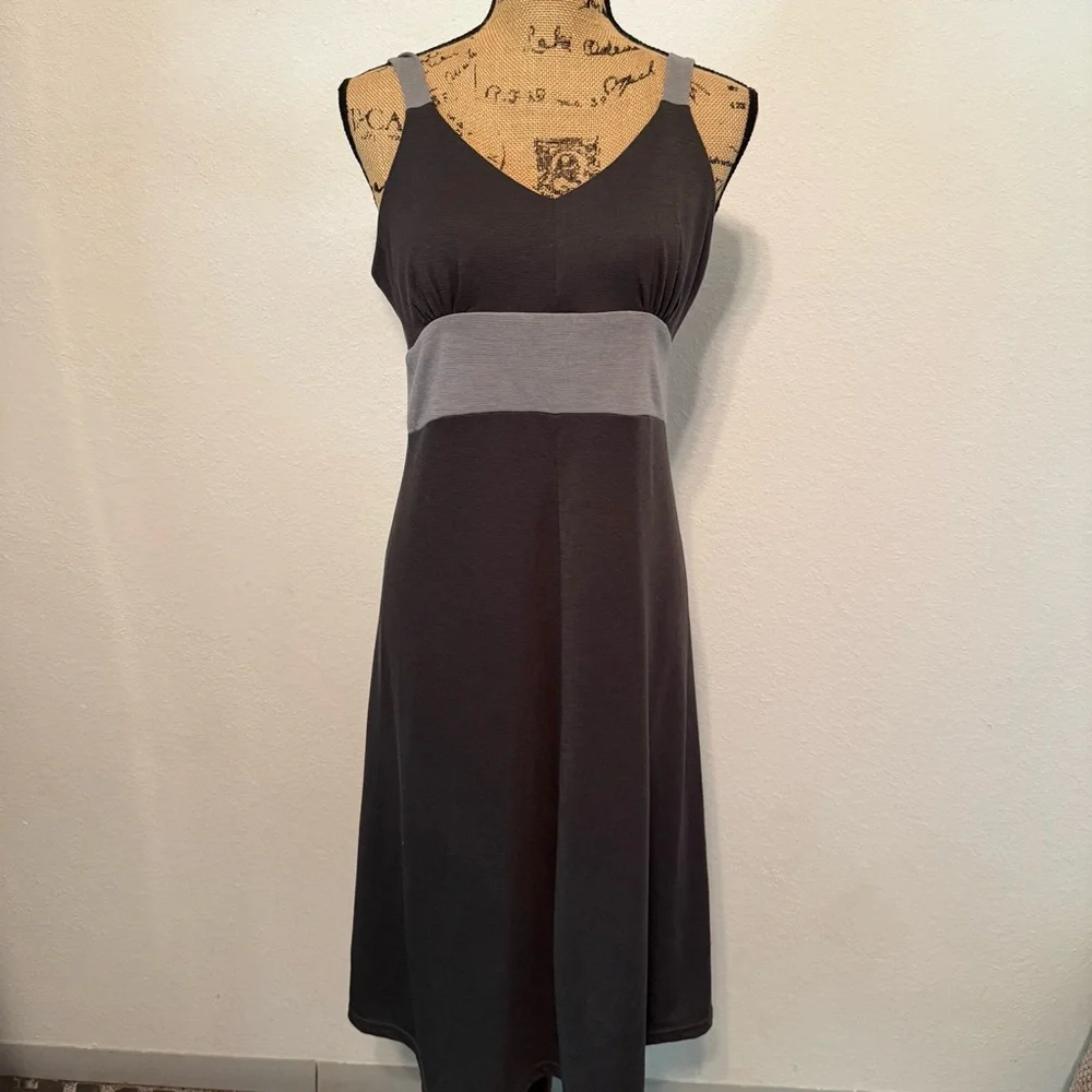 Kuhl Mountain Culture Prima Aerosoft Dress Dark Light Gray Soft Stretch Medium